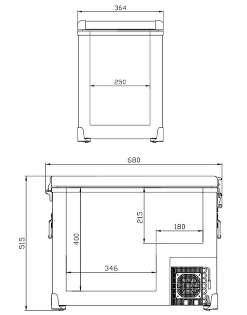 Buy SnoMaster Traveller Powder Coated Fridge/Freezer 42L - SMDZ-TR42 In ...